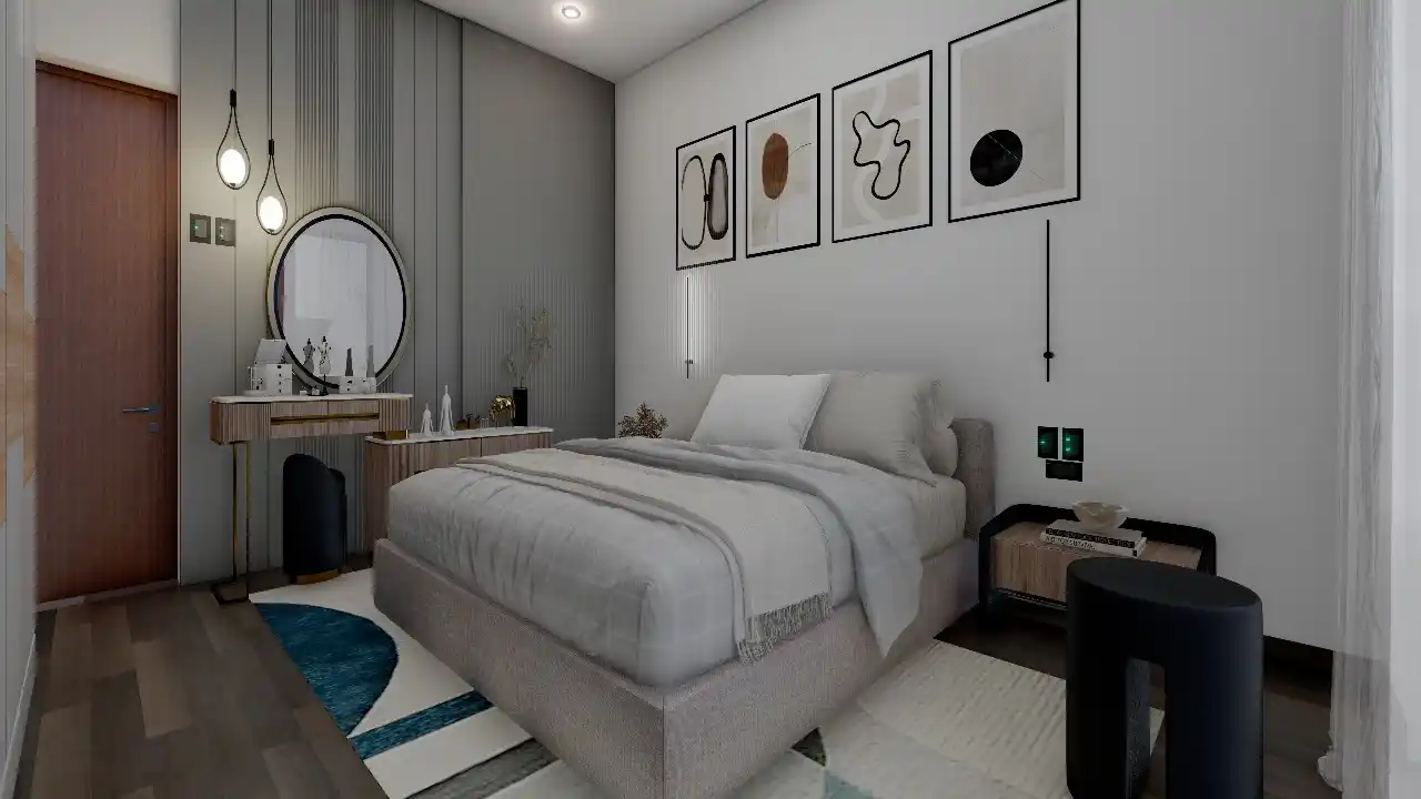 Bedroom Interior — 3D Rendering, Colombo