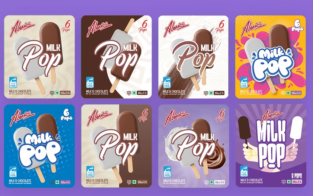 Alerics Milk Pop — Packaging 3D Rendering gallery 1
